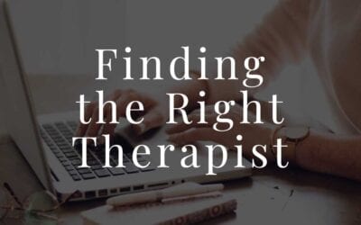 Finding a Therapist